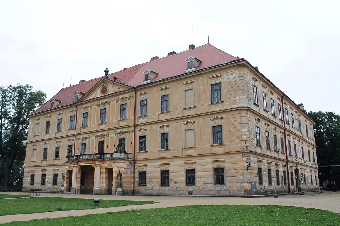 Dnešní pohled – zámek Jemnice