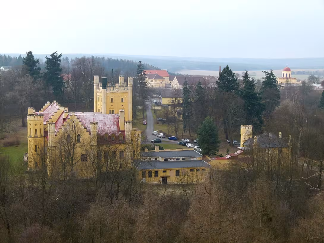Dnešní pohled – zámek Nečtiny