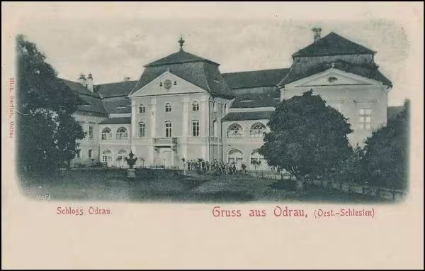 Dnešní pohled – zámek Odry