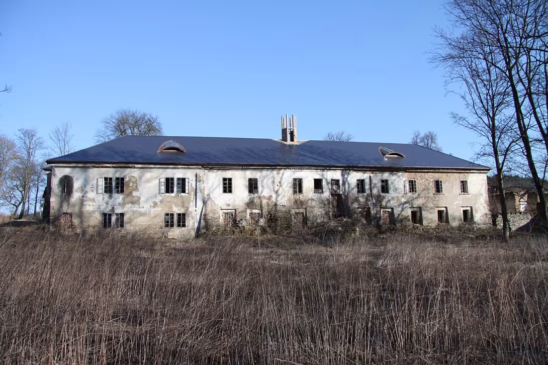Dnešní pohled – zámek Rtišovice
