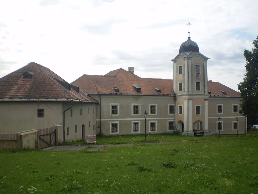 Dnešní pohled – zámek Rudolec