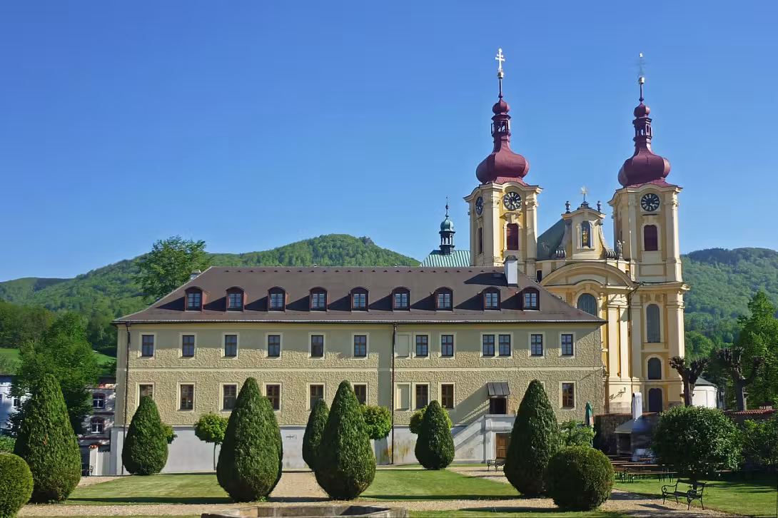 Dnešní pohled – Františkánský klášter v Hejnicích