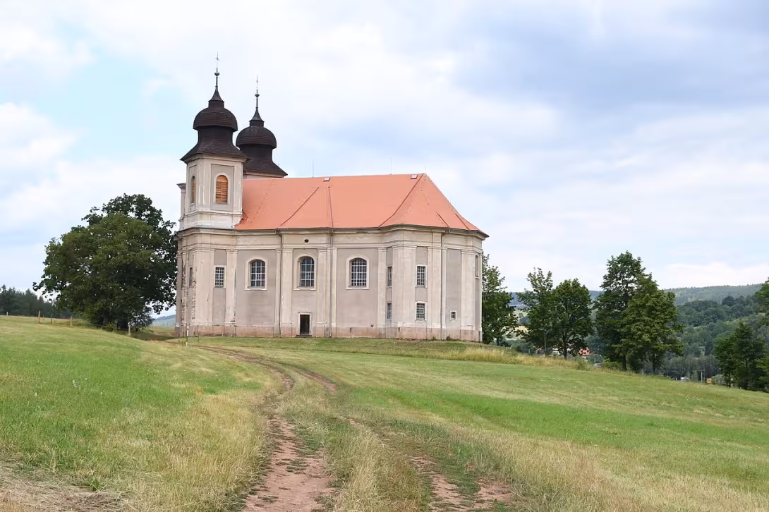 Dnešní pohled – Kostel svaté Markéty (Šonov)