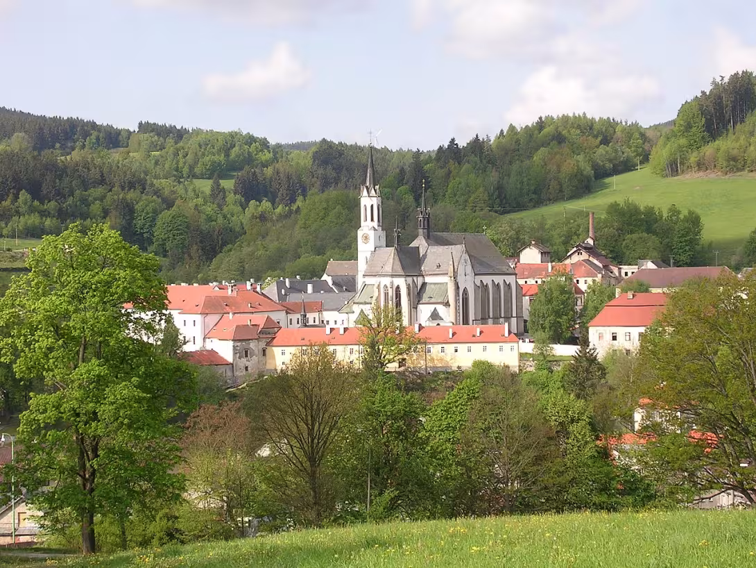 Dnešný pohľad – Vyšebrodský klášter