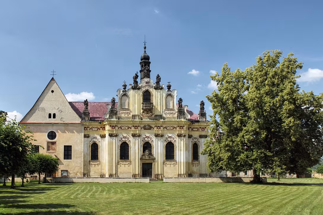 Dnešní pohled – kapucínský klášter v Mnichově Hradišti