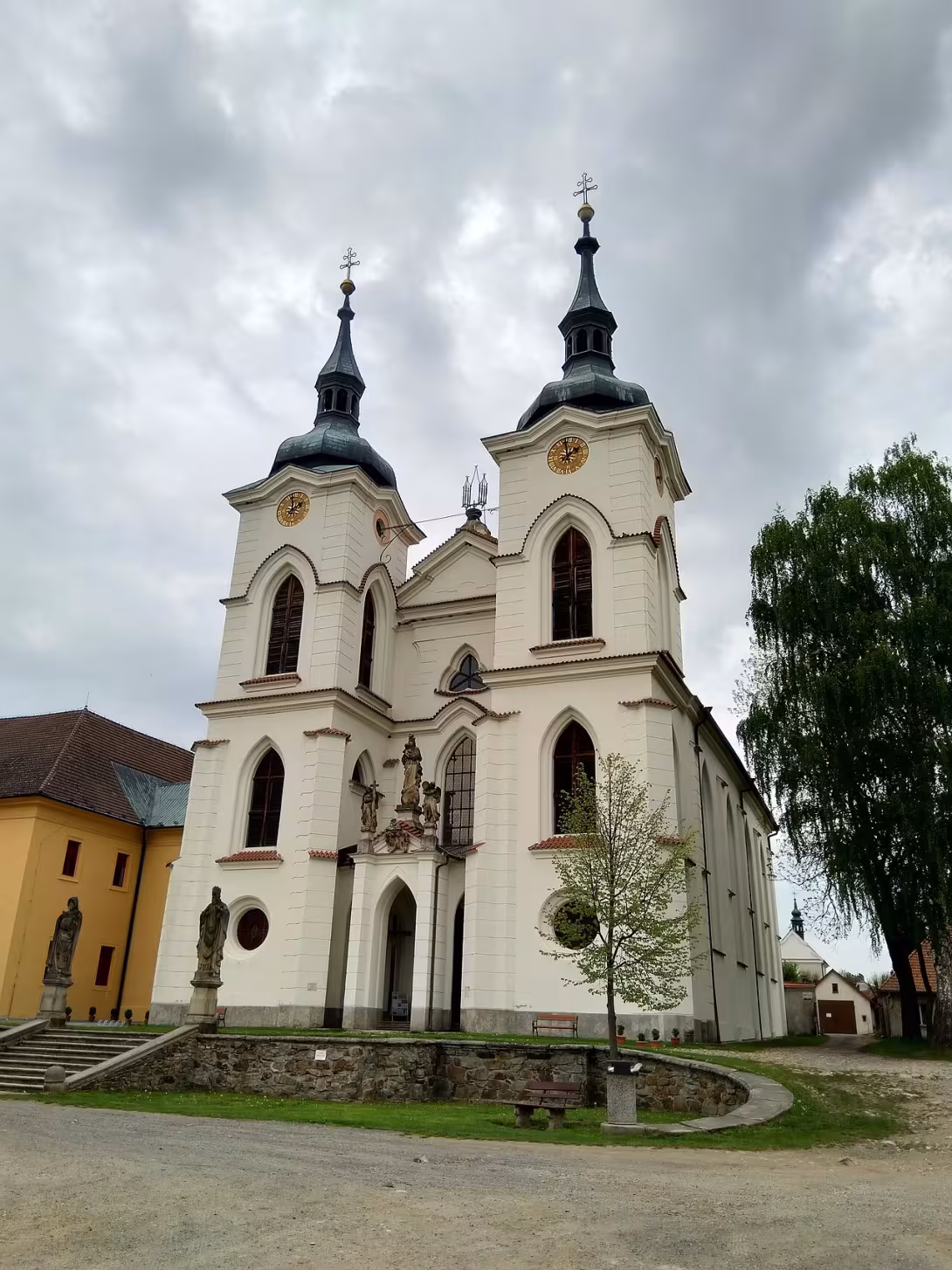 Dnešní pohled – kostel Narození Panny Marie v Želivi
