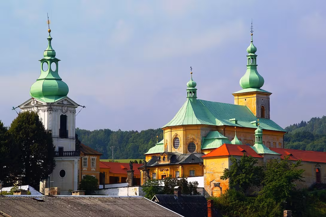 Dnešní pohled – poutní areál Horní Police