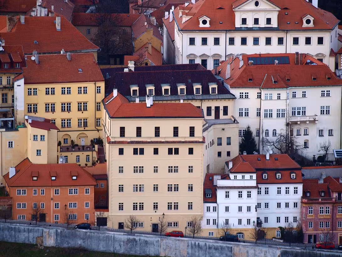 Dnešní pohled – Hrzánský palác