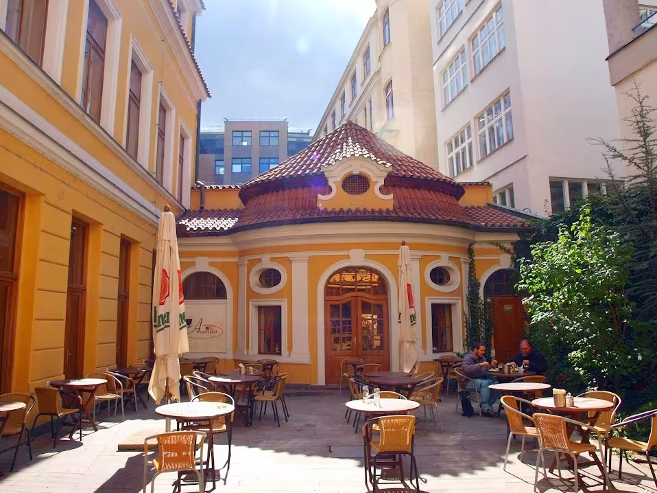 Dnešní pohled – Palác Aventin
