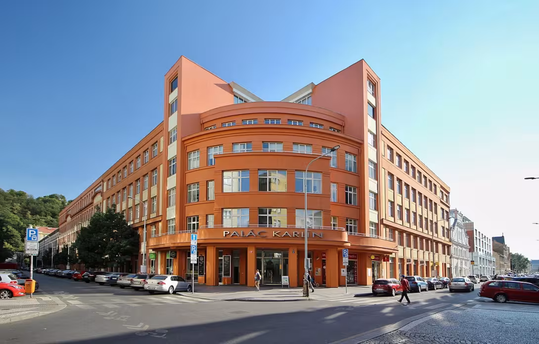 Dnešní pohled – Palác Karlín
