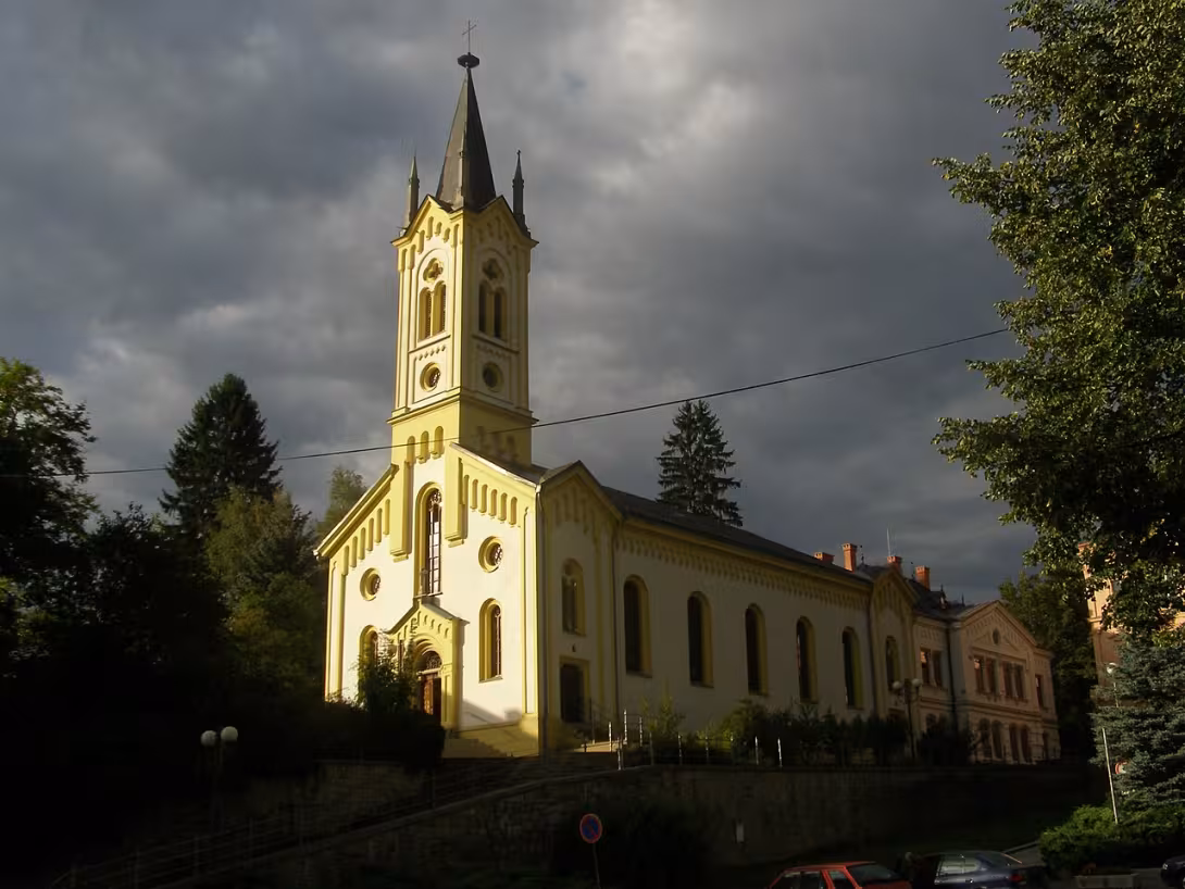 Dnešní pohled – Evangelický kostel Dolního sboru