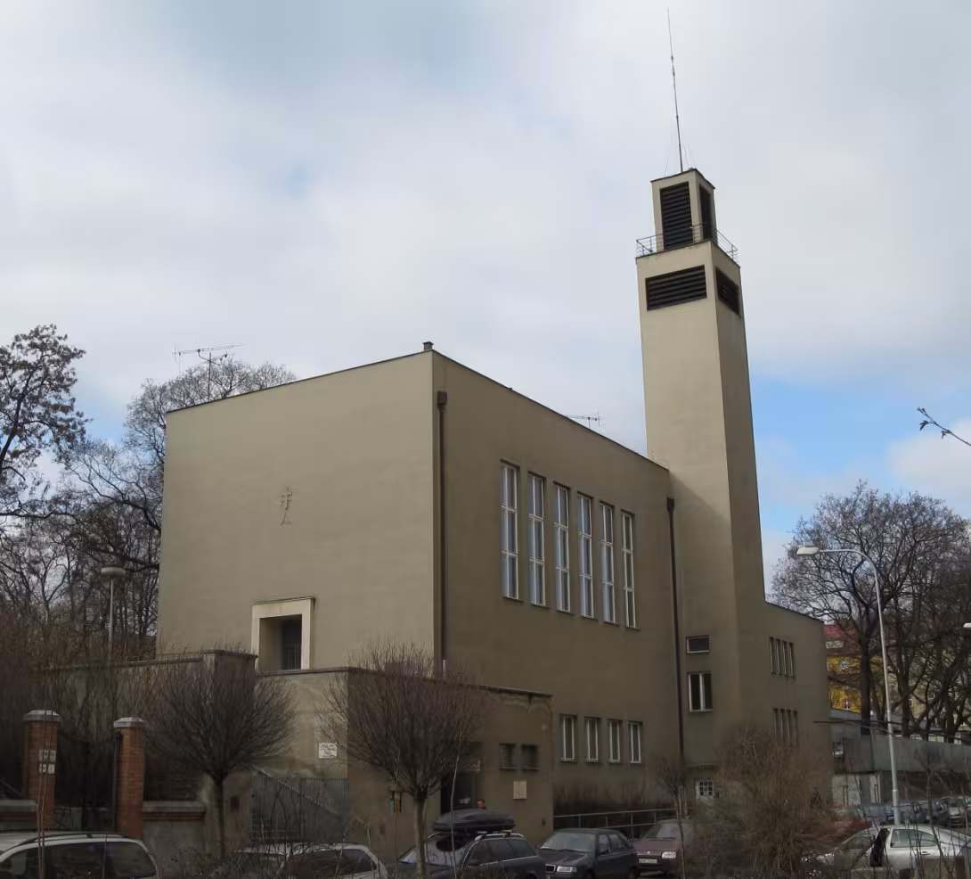 Dnešní pohled – Husův sbor v Brně-Veveří