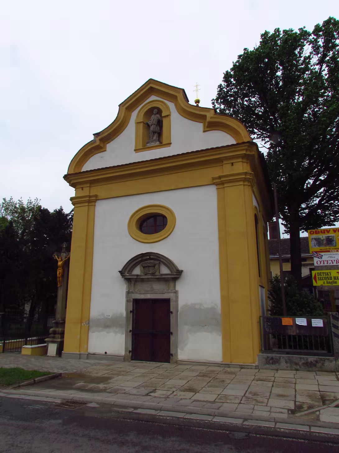 Dzisiejszy widok – Kaple svatého Jana Nepomuckého (Moravské Budějovice)