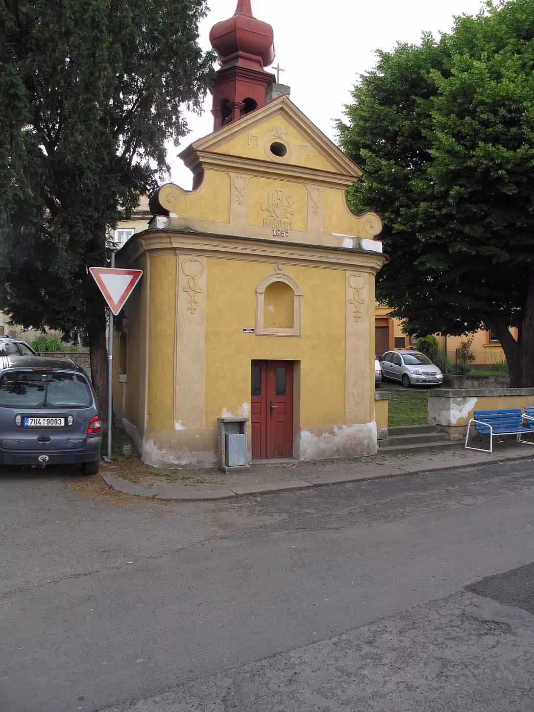 Dzisiejszy widok – Kaple svatého Jana Nepomuckého (Litochovice nad Labem)