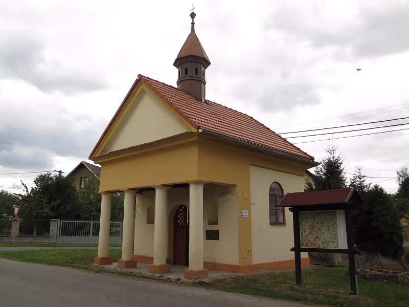 Dnešní pohled – Kaple svatého Jana Nepomuckého (Slavošovice)