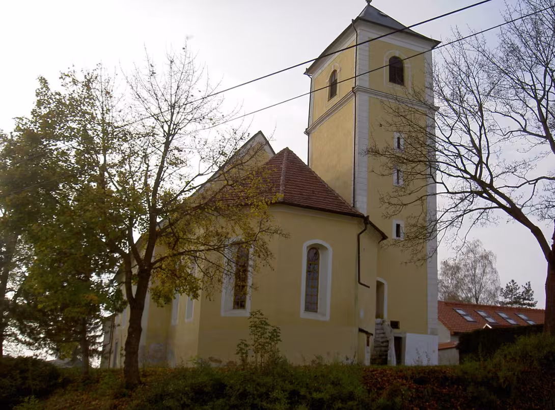 Heutige Ansicht – Kostel Archanděla Michaela (Meclov)