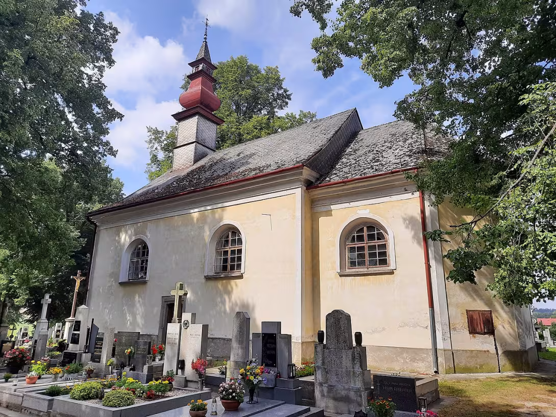 Dnešní pohled – Kostel Božího Těla (Počátky)
