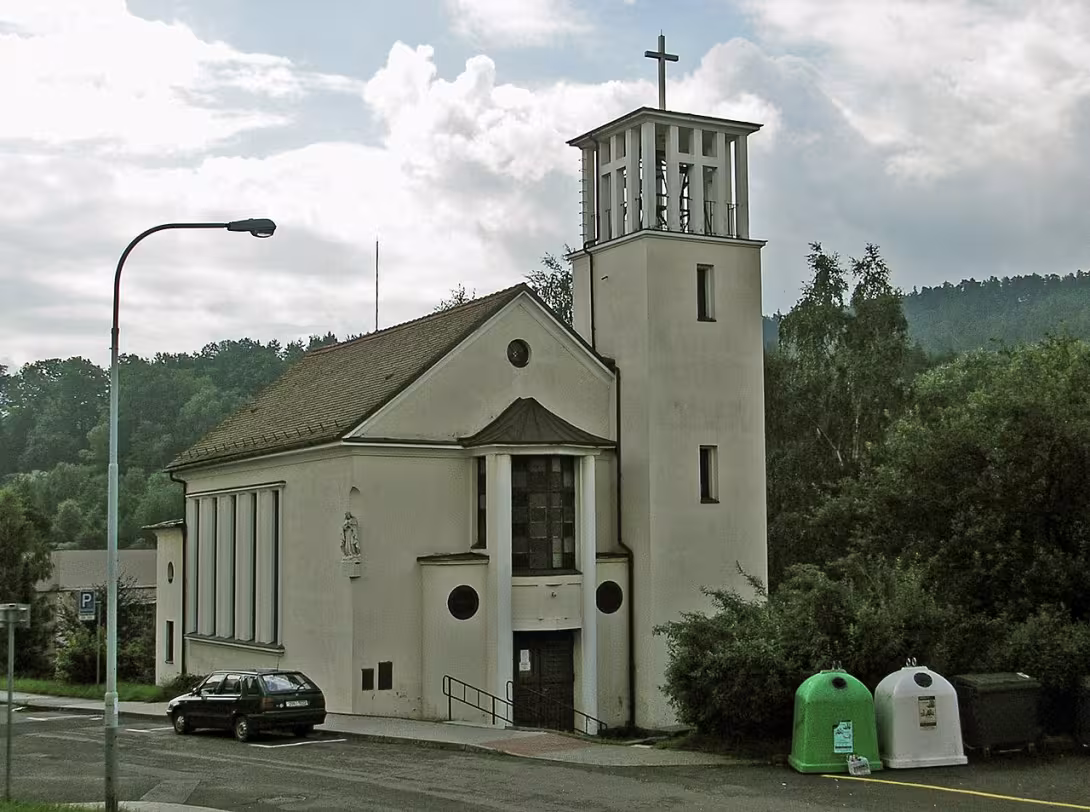 Dnešní pohled – Kostel Jména Panny Marie (Děčín)