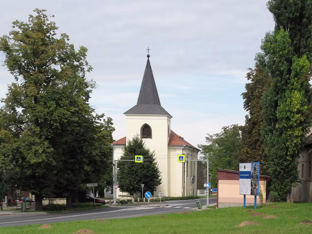 Dnešní pohled – Kostel Nanebevzetí Panny Marie (Chotěšov)
