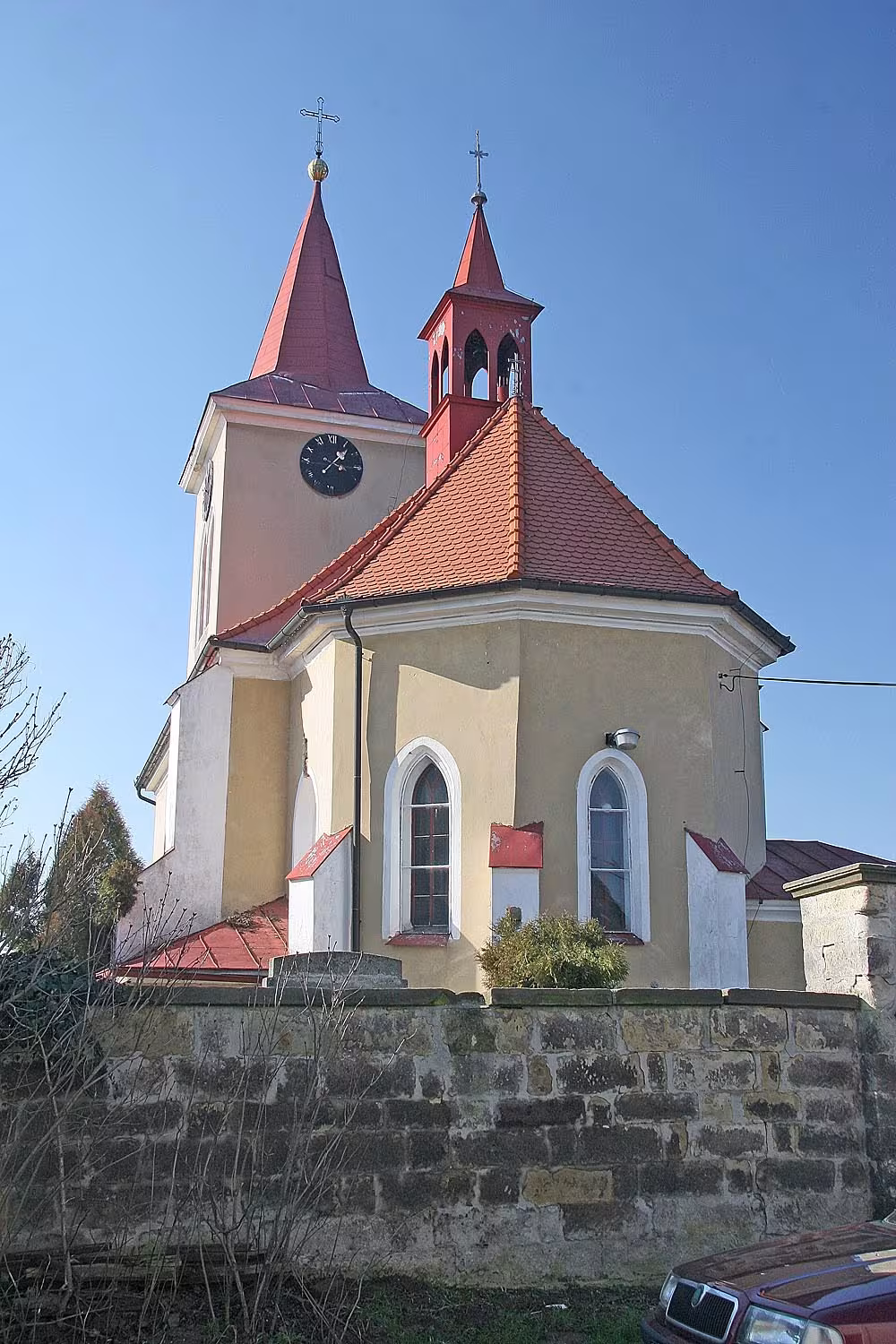 Heutige Ansicht – Kostel Nanebevzetí Panny Marie (Bystřice)