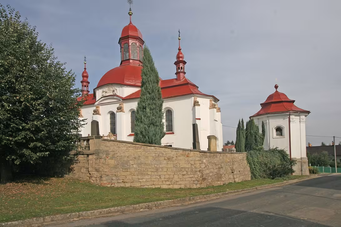 Dnešní pohled – Kostel Nanebevzetí Panny Marie (Slatiny)