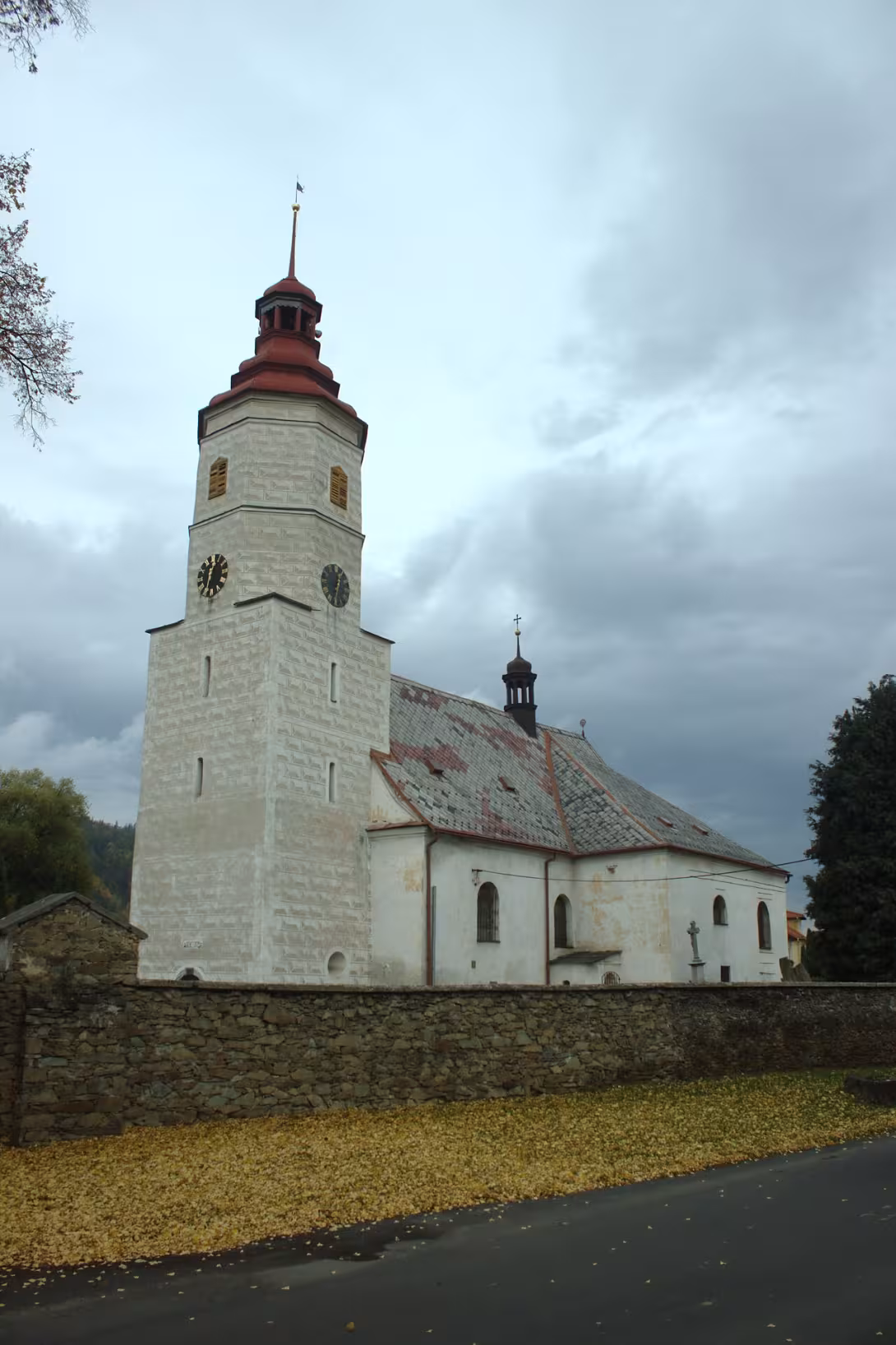 Dnešní pohled – Kostel Nanebevzetí Panny Marie (Brantice)