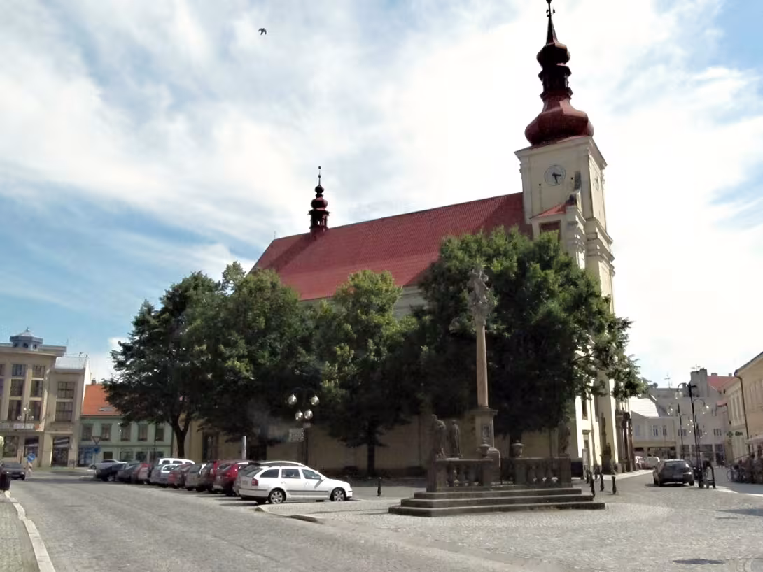 Dnešní pohled – Kostel Nanebevzetí Panny Marie (Holešov)
