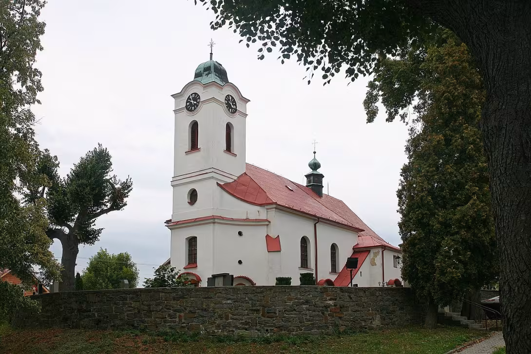 Dnešní pohled – Kostel Nanebevzetí Panny Marie (Slatina)