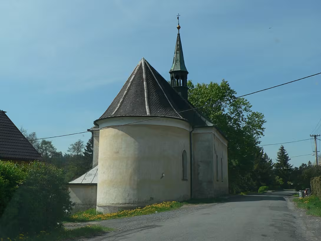 Dnešní pohled – Kostel Narození Panny Marie (Jamartice)