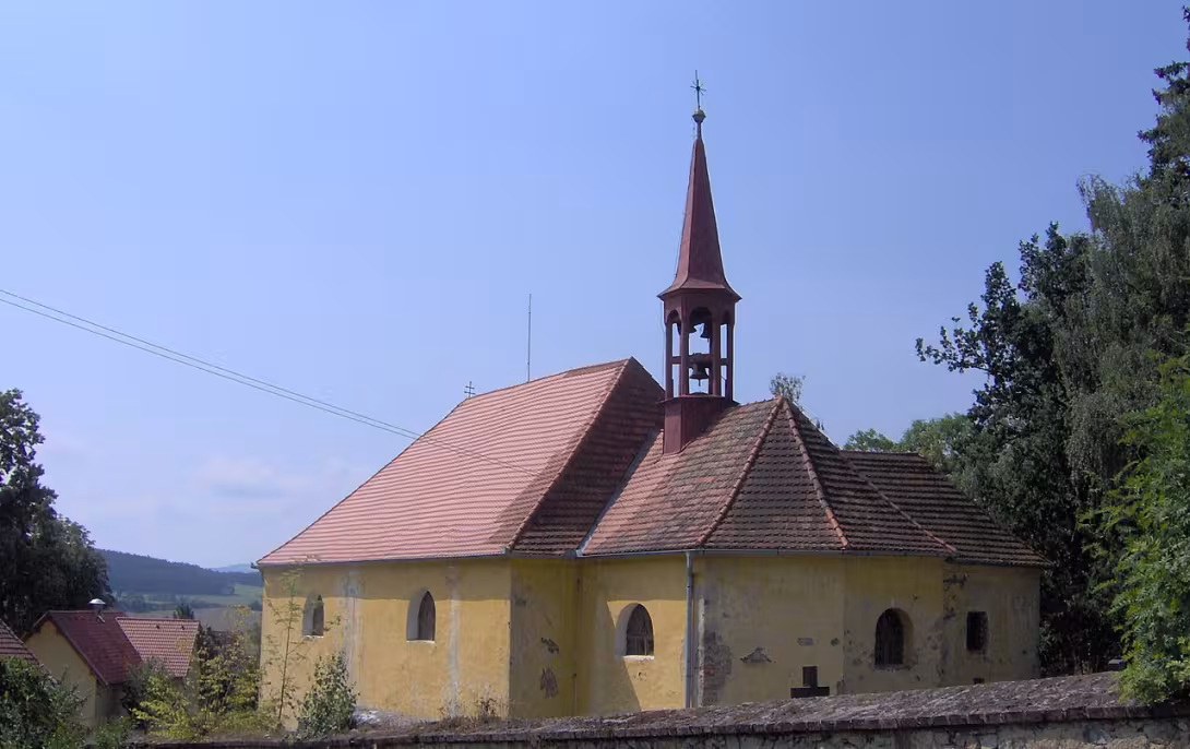 Dnešní pohled – Kostel Narození Panny Marie (Hoštice)