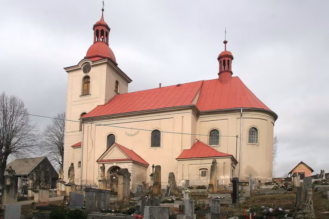 Dnešní pohled – Kostel Narození Panny Marie (Úbislavice)