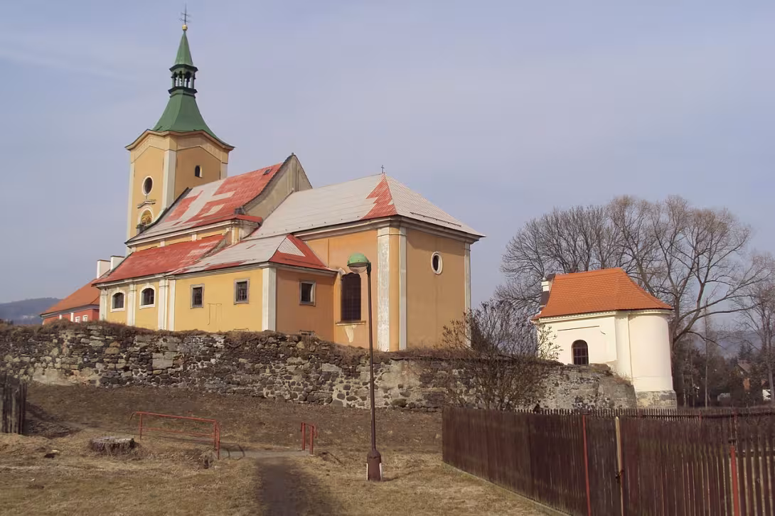 Dnešní pohled – Kostel Narození Panny Marie v Kravařích