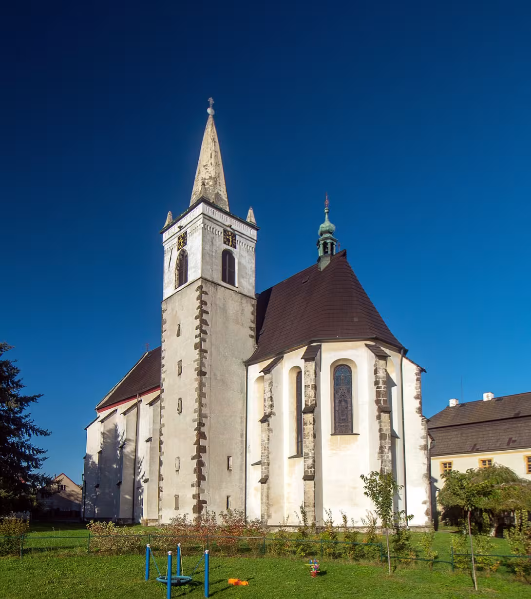 Dnešní pohled – Kostel Narození Panny Marie v Miličíně
