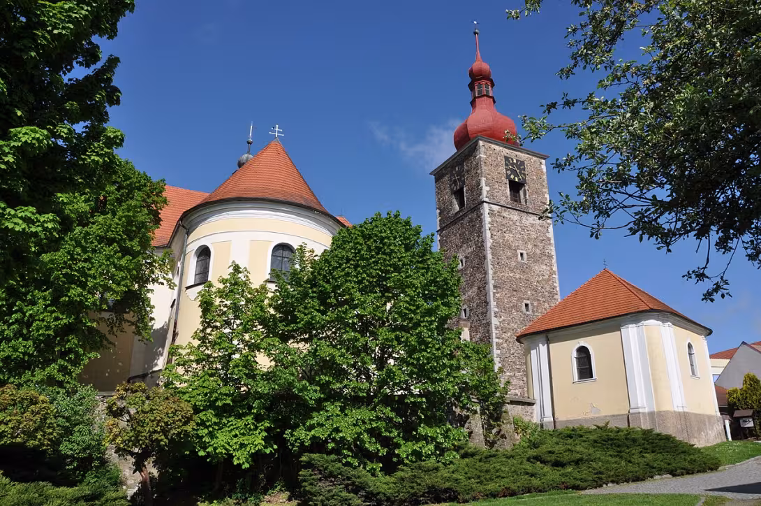 Dnešní pohled – Kostel Narození svatého Jana Křtitele (Přibyslav)