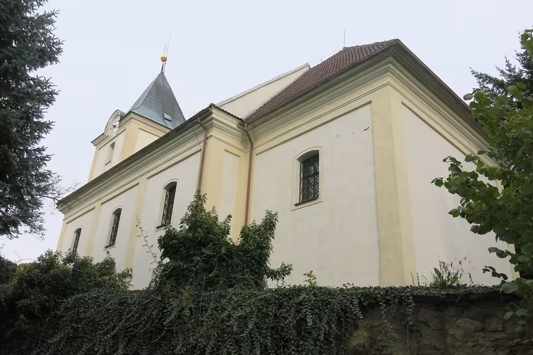 Dnešní pohled – Kostel Narození svatého Jana Křtitele (Proboštov)