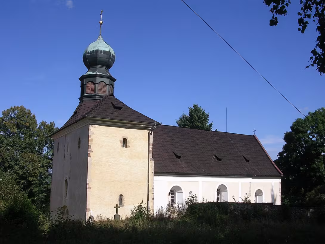 Dnešní pohled – Kostel Narození svatého Jana Křtitele (Kublov)