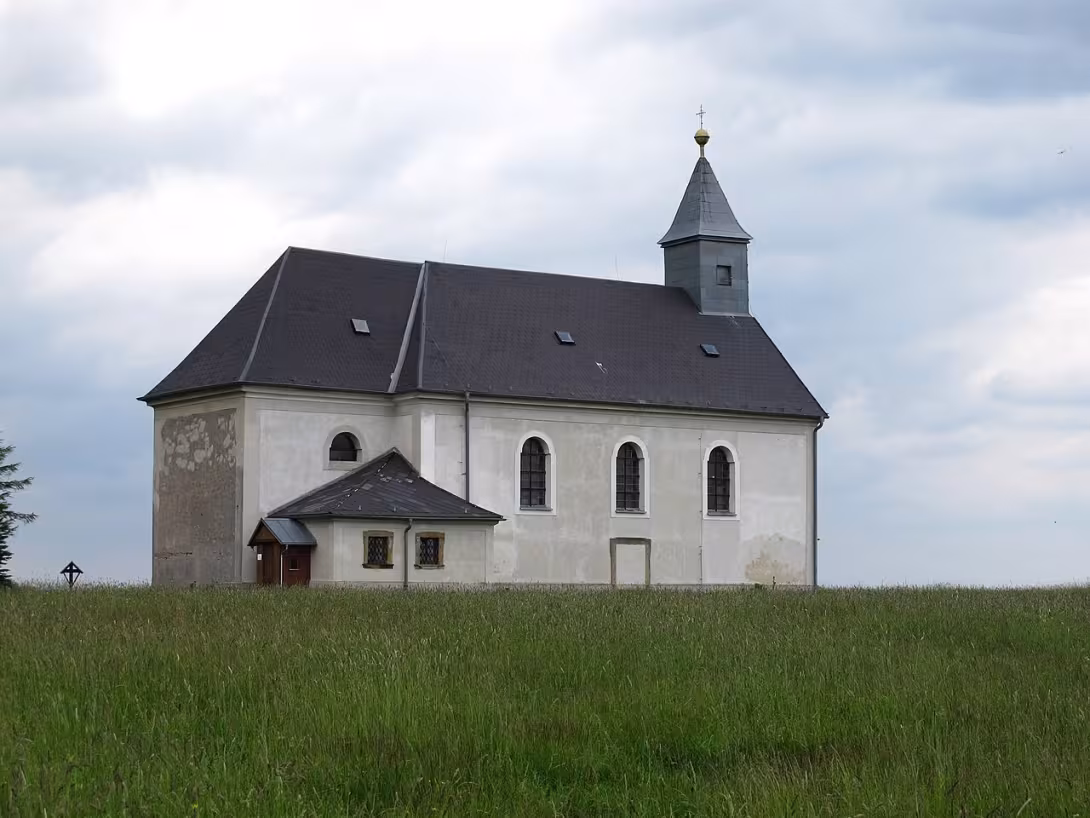 Dnešní pohled – Kostel Nejsvětější Trojice (Malý Háj)