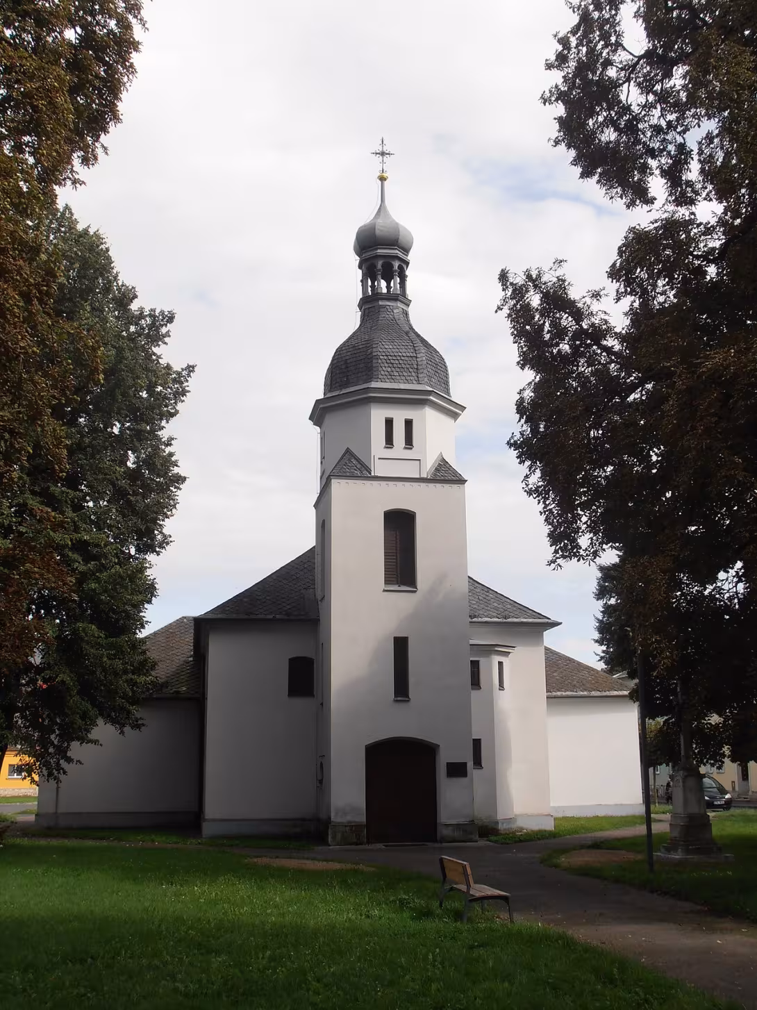 Dnešní pohled – Kostel Nejsvětější Trojice (Předměstí)
