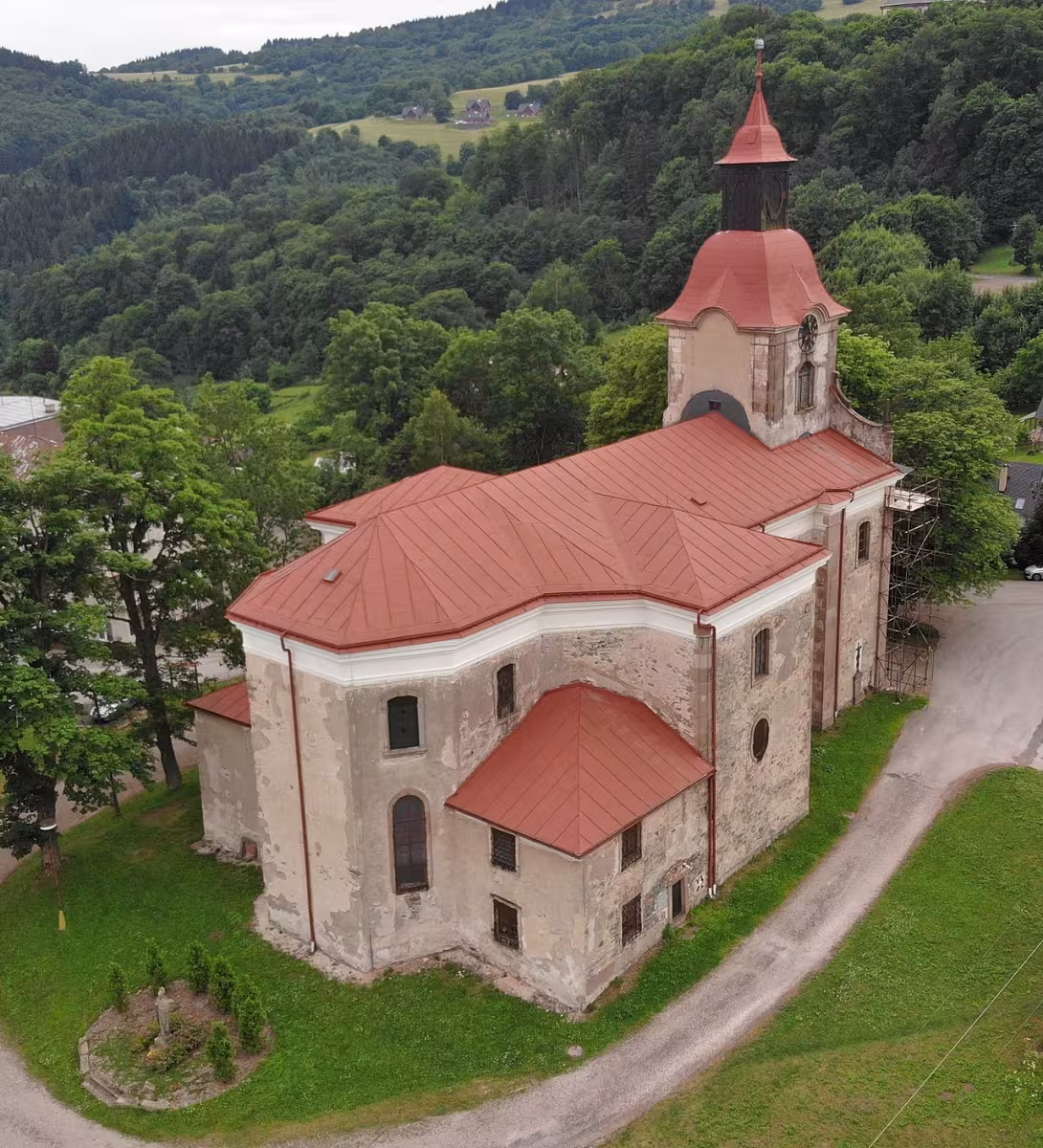 Dnešní pohled – Kostel Nejsvětější Trojice (Žacléř)