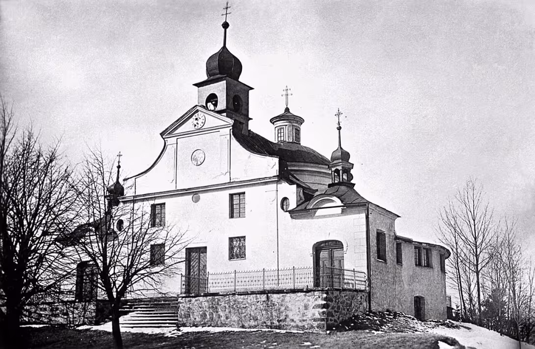 Dnešní pohled – Kostel Nejsvětější Trojice (Verneřice)