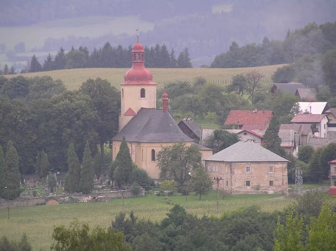 Dnešní pohled – Kostel Nejsvětější Trojice (Bzí)