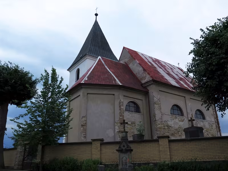 Dnešní pohled – Kostel Nejsvětější Trojice (Šachov)