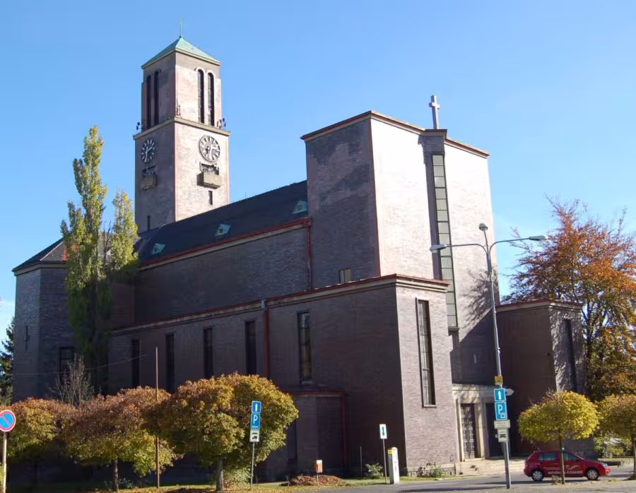 Dnešní pohled – Kostel Nejsvětějšího Srdce Ježíšova (Jablonec nad Nisou)