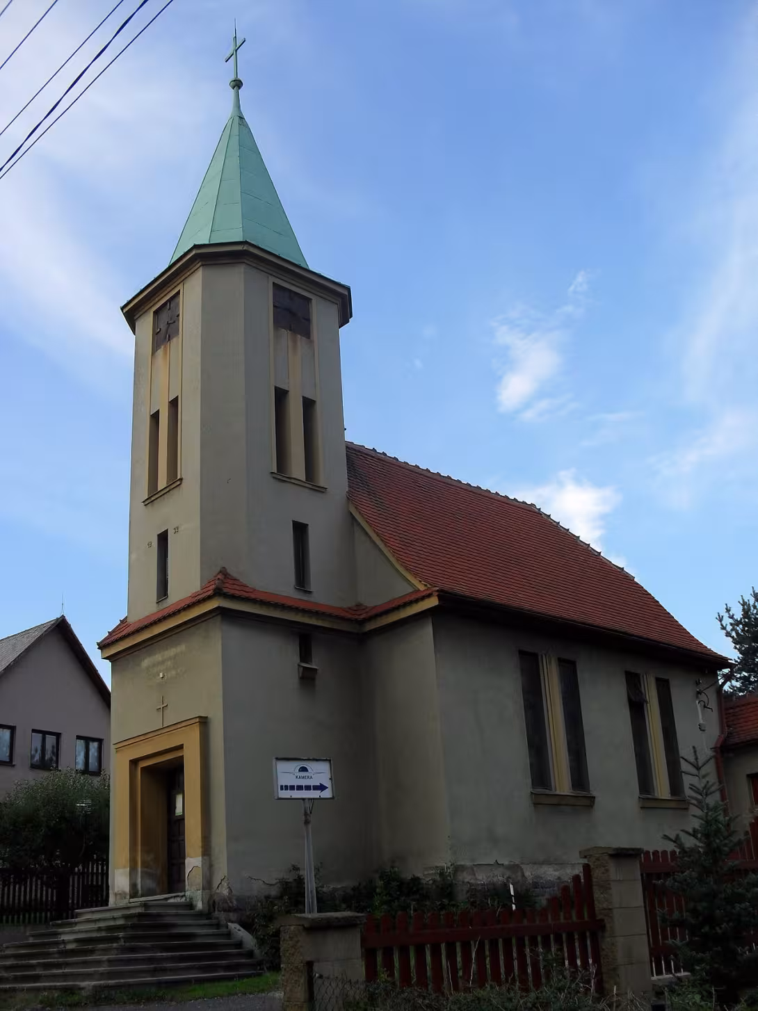 Dnešní pohled – Kostel Nejsvětějšího Srdce Ježíšova (Liberec XXXIII-Machnín)
