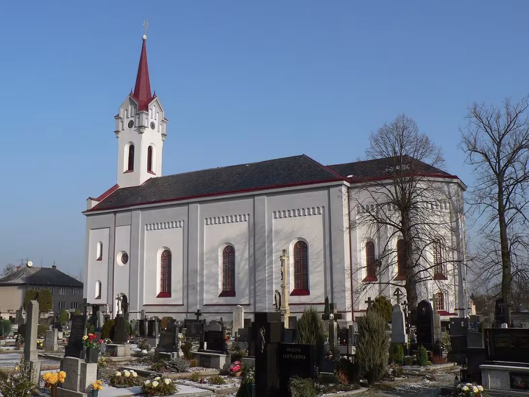 Dnešní pohled – Kostel Neposkvrněného početí Panny Marie (Zvole)