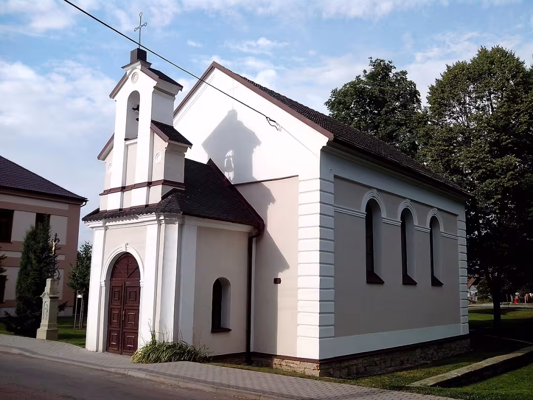 Dzisiejszy widok – Kostel Panny Marie (Trnov)