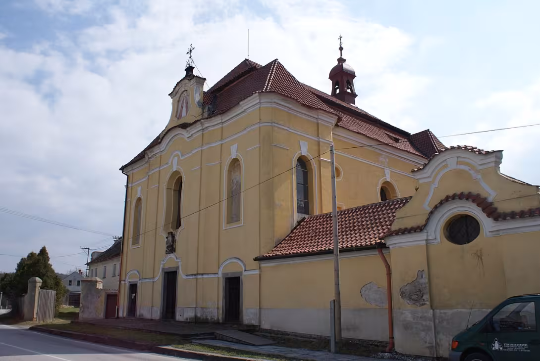 Heutige Ansicht – Kostel Panny Marie Bolestné (Přední Ptákovice)