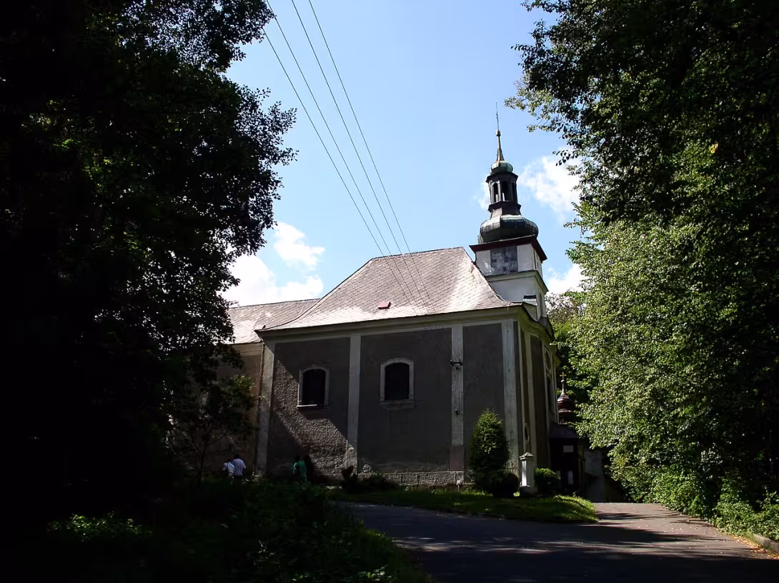 Dnešní pohled – Kostel Panny Marie Pomocné (Teplice nad Metují)