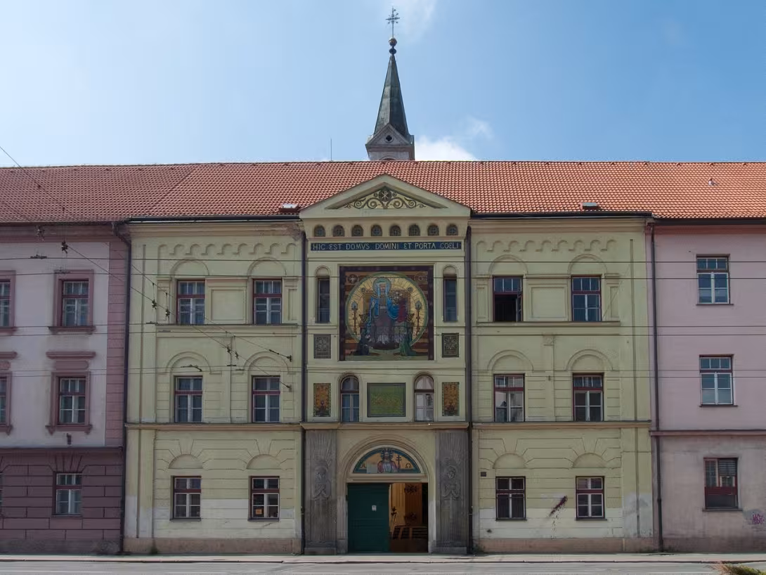 Dnešní pohled – Kostel Panny Marie Růžencové (České Budějovice 6)