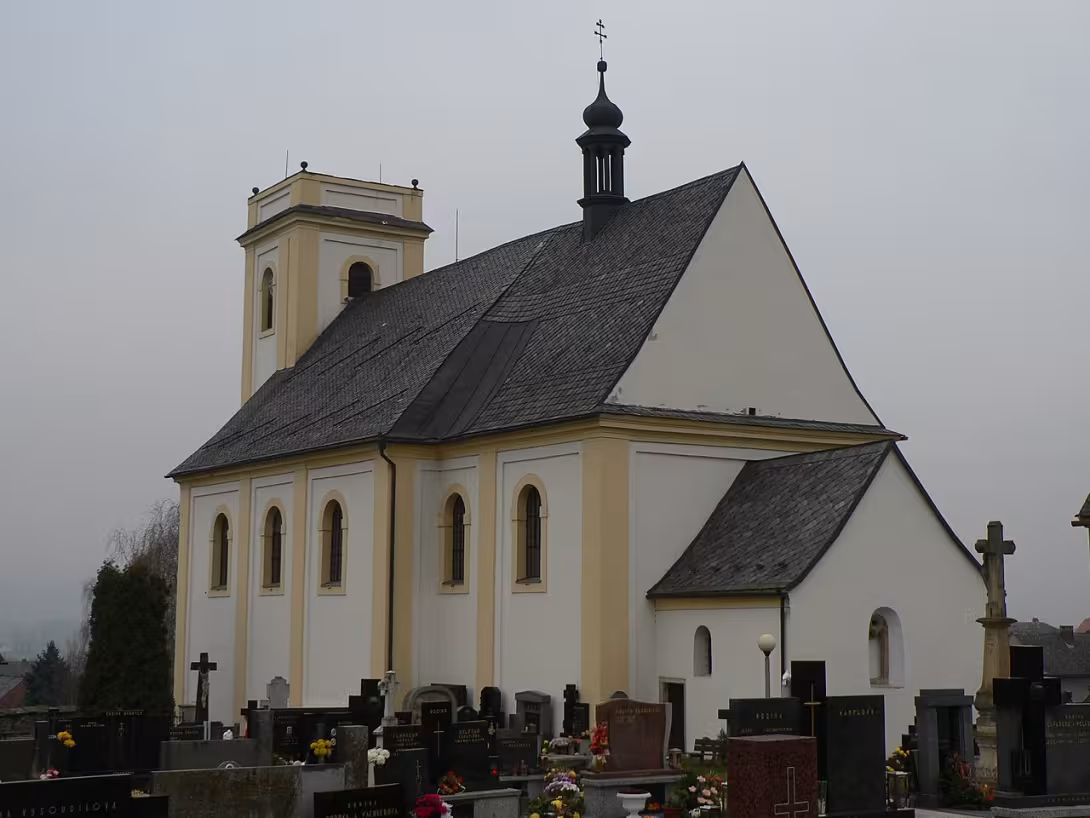 Dnešní pohled – Kostel Povýšení svatého Kříže (Dubicko)